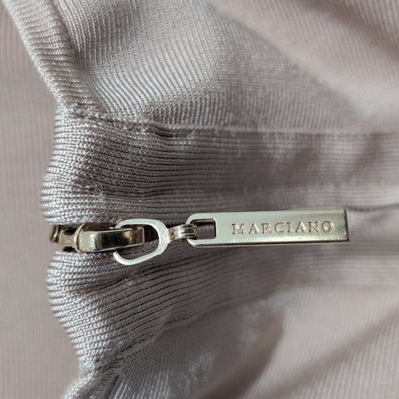 Marciano Los Angeles Tan Beige Halter Bandage Bodycon Dress Size Small - Picture 5 of 9